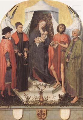 Madonna with Four Saints (mk08), Rogier van der Weyden